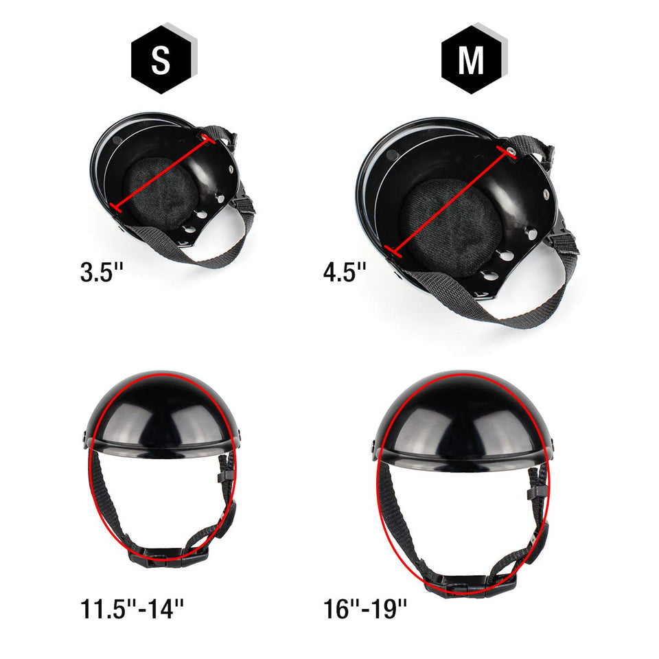 Enjoying Pet Helmet – Hard Hat for Small Dogs & Cats, Black