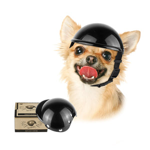 Enjoying Pet Helmet – Hard Hat for Small Dogs & Cats, Black