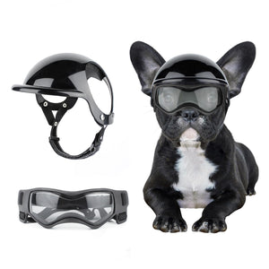BillionChains Dog Helmet & Goggles – Small Dog Motorcycle Gear
